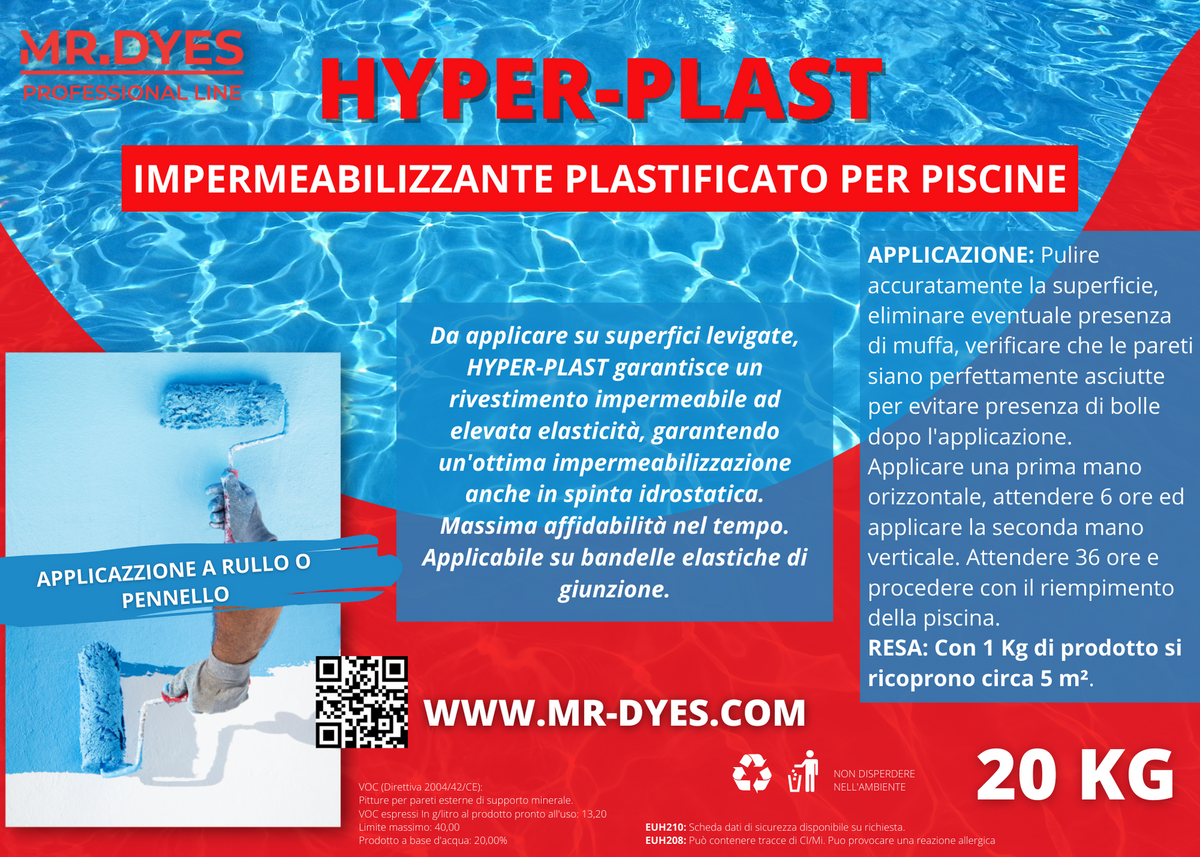 MR.DYES - HYPER-PLAST IMPERMEABILIZZANTE PISCINE