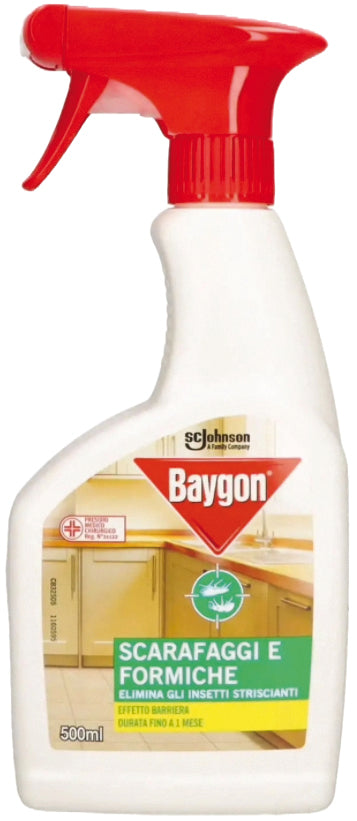12PZ Baygon INSETTICIDA SCARAFAGGI E FORMICHE ML.500