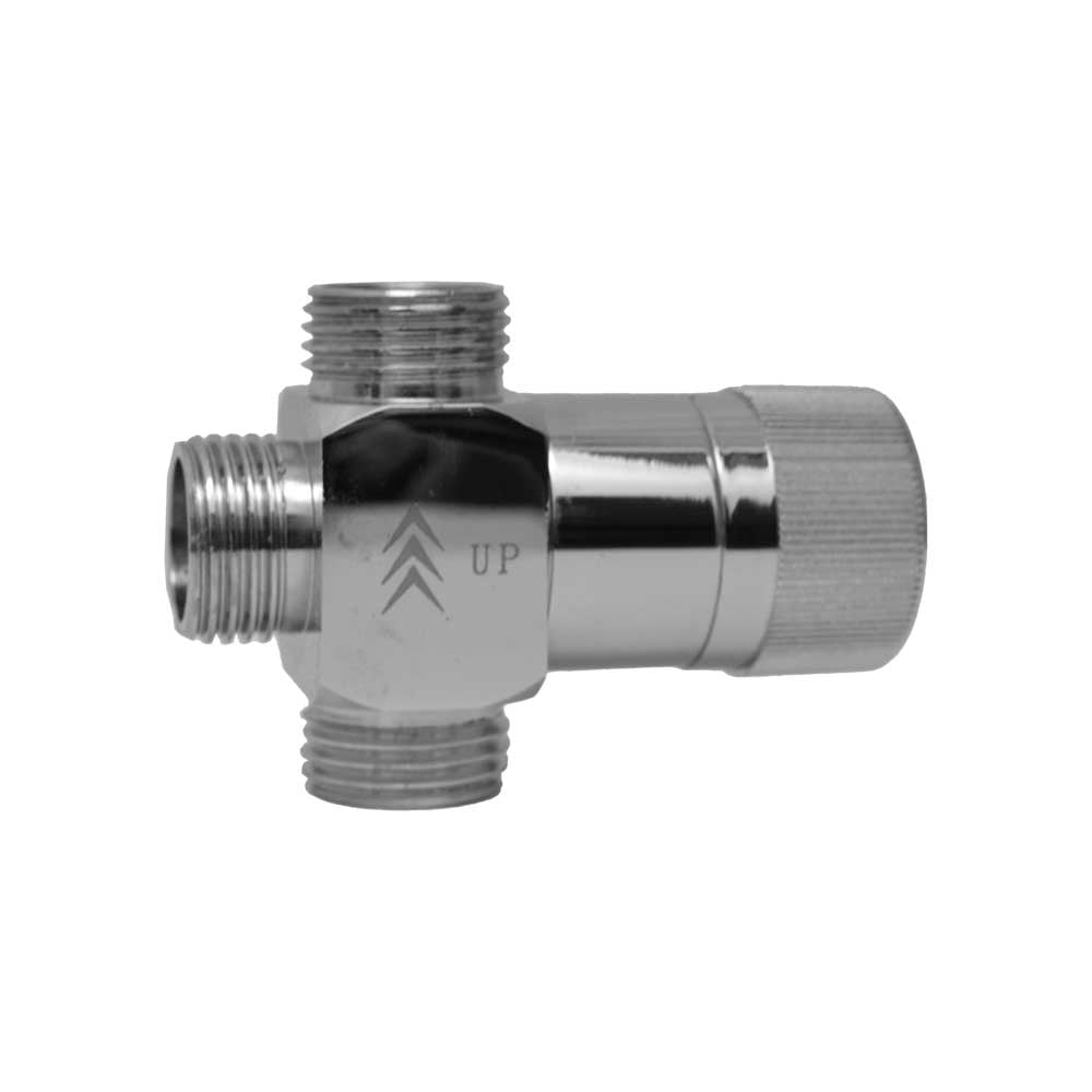 DEVIATORE PER SET COLONNA DOCCIA QUADRA IN ABS 1/2"M - Cromo