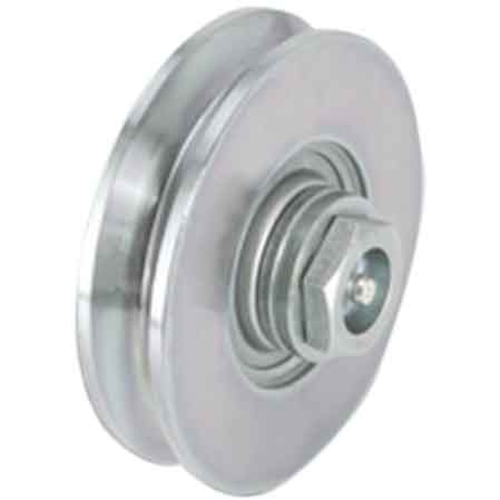 RUOTA CON BULLONE PER CANCELLI C/INGRASSATORE 120 mm