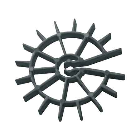 1000PZ DISTANZIATORE CIRCOLARE PER CASSERO H 10 mm - Ø tondino 4-8 mm
