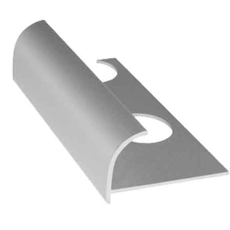2ML PROFILO 'JOLLY' PER RIVESTIMENTI TONDO IN ALLUMINIO H. 10 mm - lucido - 2,50 mt