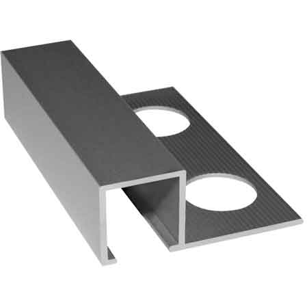 2ML PROFILO 'JOLLY' PER RIVESTIMENTI QUADRO IN ALLUMINIO H. 10,5 mm - lucido - 2,50 mt