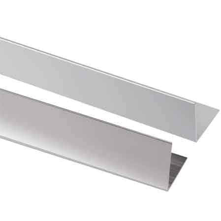 15ML PROFILO PER RIVESTIMENTI ANGOLARE 20x20x1 mm - lucido - barra 3 mt