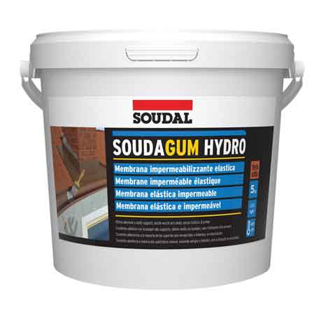 MEMBRANA IMPERMEABILIZZANTE 'SOUDAGUM HYDRO' SOUDAL 5 Kg - Colore Bianco