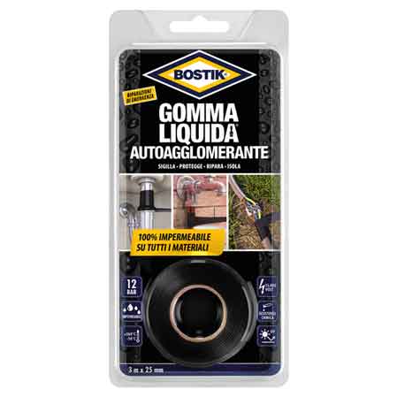 GOMMA LIQUIDA AUTOAGGLOMERANTE BOSTIK mm 25x3 mt