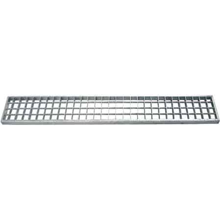 GRIGLIA PER CANALETTA IN ACCIAIO ZINCATO 100x20 cm - Carrabile