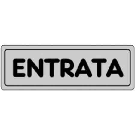 10PZ ETICHETTA 'ENTRATA' 15x15 cm