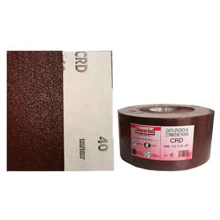 50ML CARTA ABRASIVA 'CRD' Grana 40 - rotolo mm 115x50 mt
