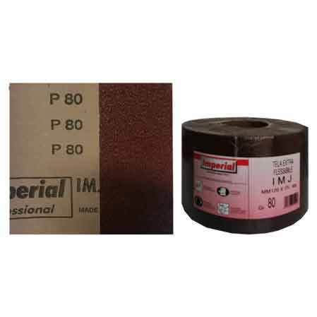 TELA ABRASIVA 'IMJ' Grana 120 - rotolo mm 120x25 mt