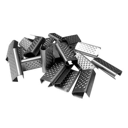 SIGILLI IN ACCIAIO PER REGGETTE IN PLASTICA 13x28 mm, Spess. 0,5 mm - Confezione 4000 pezzi