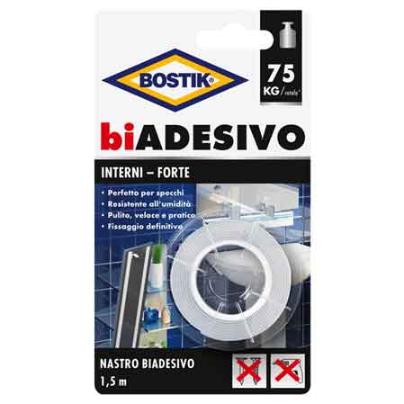 NASTRO BIADESIVO 'INTERNI' BOSTIK mm 19x1,5mt