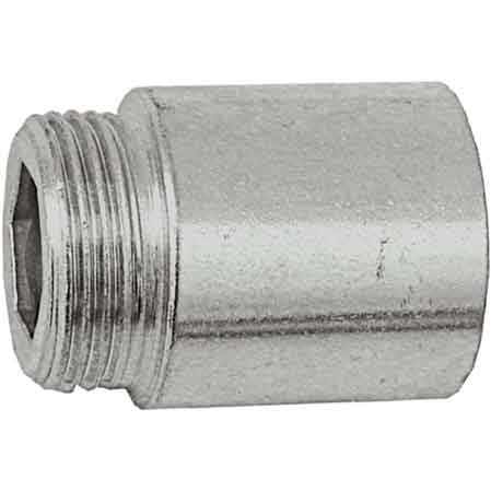 MANICOTTO FEMMINA/MASCHIO RIDOTTO IN ACCIAIO F1/2"xM3/4" x 15 mm