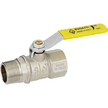 VALVOLA A SFERA PER GAS M.F. A LEVA 1"