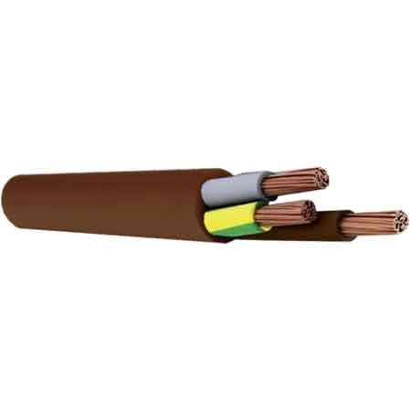 100ML CAVO TRIPOLARE 'MARRONE' Sezione 3x1 mm