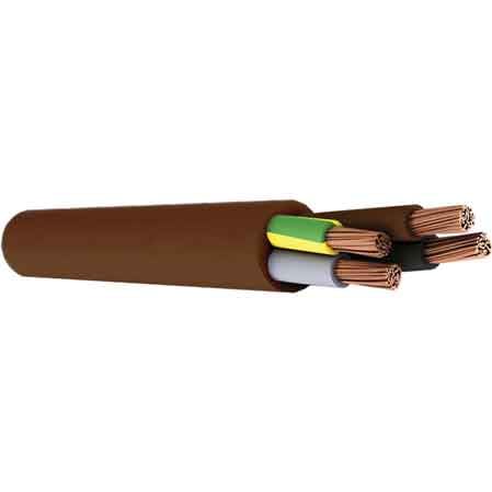 100ML CAVO QUADRIPOLARE 'MARRONE' Sezione 4x1,5 mm