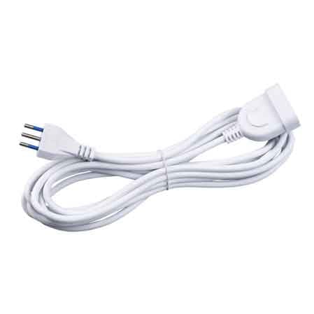 PROLUNGA LINEARE 16A ROSI 5 mt - Colore Bianco