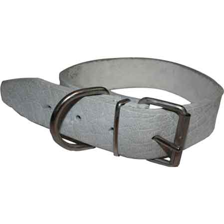 COLLARE PER CANI BUFALO GRIGIO 25x510 mm