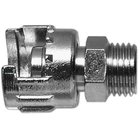 10PZ RACCORDO CON DADO FRESATO 1/4"