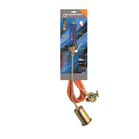 CANNELLO DA RISCALDO C/LEVA IN KIT KEMPER 63 cm - Bruciatore Ø 45 mm - Tubo 5 mt