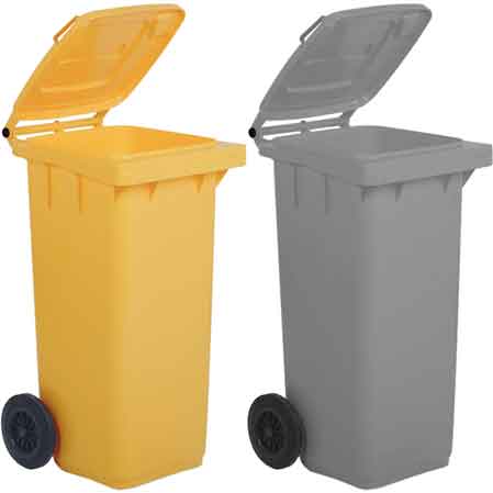 BIDONE PER LA RACCOLTA DIFFERENZIATA 120 lt - Colore blu