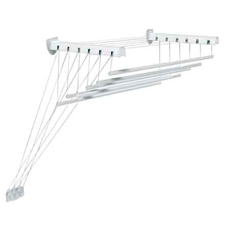 STENDIBIANCHERIA DA PARETE/SOFFITTO 140x46x70h cm - 8,4 mt di stenditura