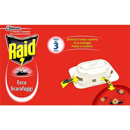 RAID ESCA PER SCARAFAGGI Confezione 6 esche