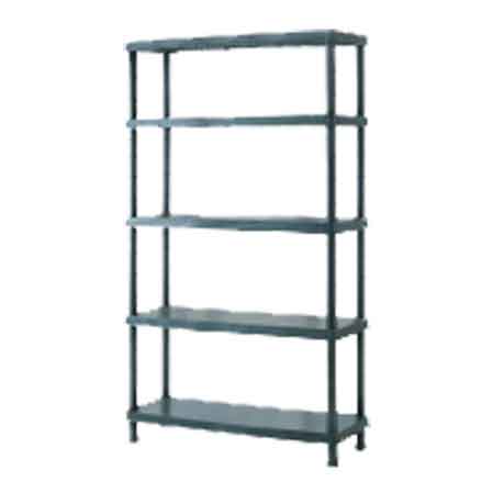 SCAFFALE IN RESINA FISSO 30x60x143h cm - 4 ripiani - portata 100 kg