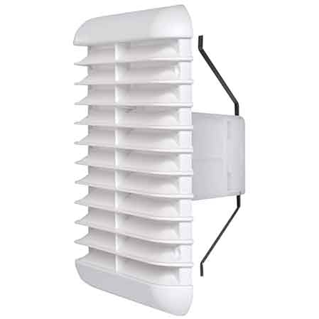 GRIGLIA DI AERAZIONE QUADRA UNIVERSALE Ø 80>125 mm - 166x166 mm