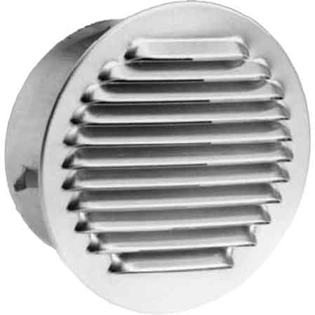GRIGLIA DI AERAZIONE IN ALLUMINIO INCASSO Ø 140 mm