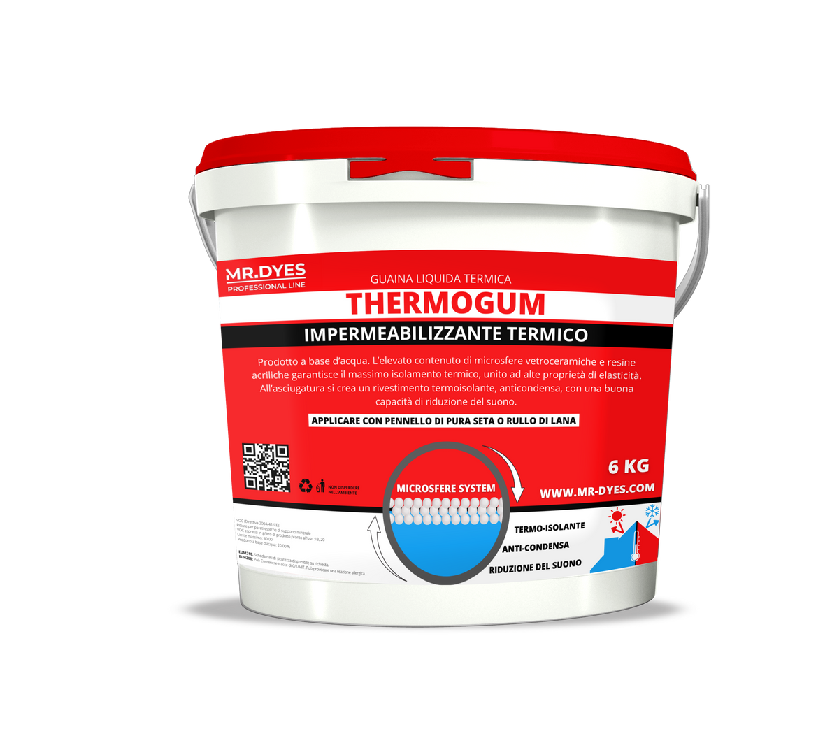 MR.DYES - THERMOGUM GUAINA LIQUIDA TERMICA RIFLETTENTE