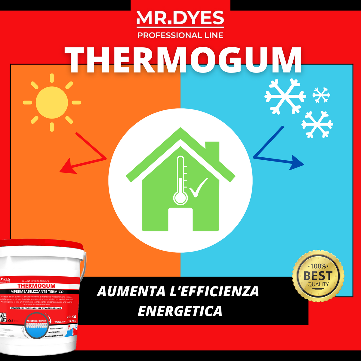 MR.DYES - THERMOGUM GUAINA LIQUIDA TERMICA RIFLETTENTE
