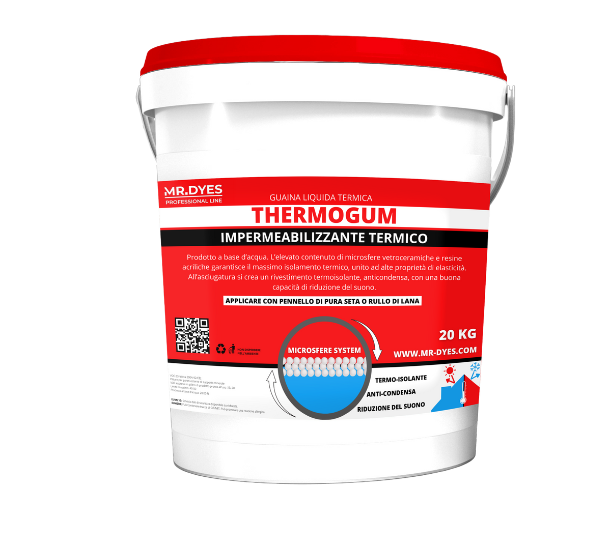 MR.DYES - THERMOGUM GUAINA LIQUIDA TERMICA RIFLETTENTE