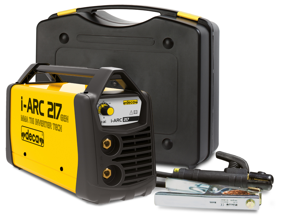 Saldatrice ad Elettrodo Inverter DECA  'I-ARC 217 GEN' - Compatta e Potente