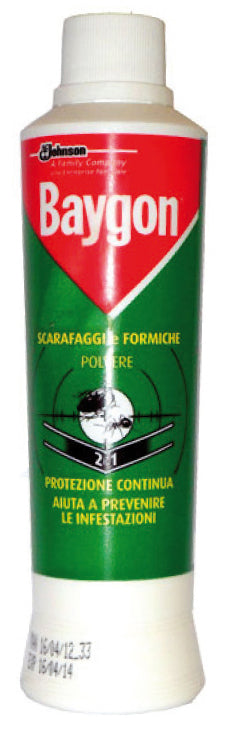 24PZ Baygon INSETTICIDA IN POLVERE SCARAFAGGI E FORMICHE  gr. 250