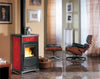 La Nordica TERMOSTUFA A LEGNA TERMOROSSELLA PLUS EVO DSA 4.0 Col. Liberty Bordeaux