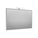 SPECCHIO RETTANGOLARE FILO LUCIDO BISELLATO CON LAMPADA LED 90 x 60 cm