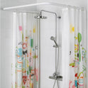 ASTA PER TENDA DOCCIA E VASCA BIANCO 80x170 cm - 2 lati
