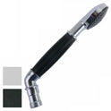 DOCCETTA MONOGETTO CON CURVA PER DUPLEX CROMO 1/2" - Bianca