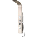 PANNELLO DOCCIA INOX "VEGA" Versione Idro