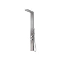 PANNELLO DOCCIA MULTIFUNZIONE "CASCADE 00" Inox spazzolato