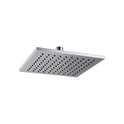 SOFFIONE DOCCIA MONOGETTO "SATURNO" IN OTTONE QUADRO 200x200 mm - Cromo