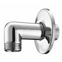 CURVETTA DOCCIA AD ANGOLO CON ROSONE CROMO PESANTE 1/2" x 1/2"