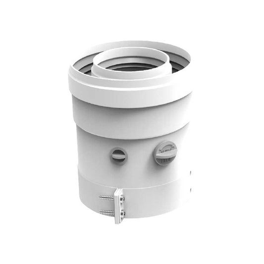 PARTENZA VERTICALE COASSIALE PER SCALDABAGNO A GAS "KONA" Ø60/100 mm
