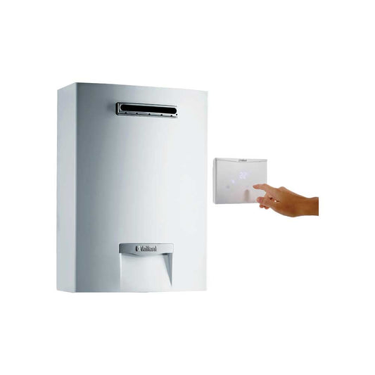SCALDABAGNO A GAS CAMERA APERTA PER ESTERNO "outsideMAG" VAILLANT 15 Lt. - MTN