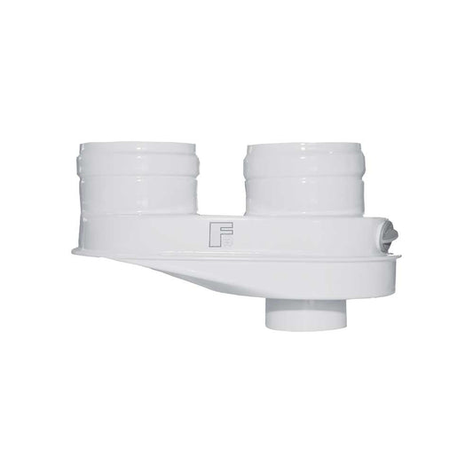 SDOPPIATORE PER SCALDABAGNO A GAS "KONA" Ø80/80 mm