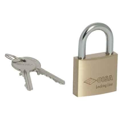 LUCCHETTO AD ARCO STANDARD 'LOCKING LINE' CISA 25 mm