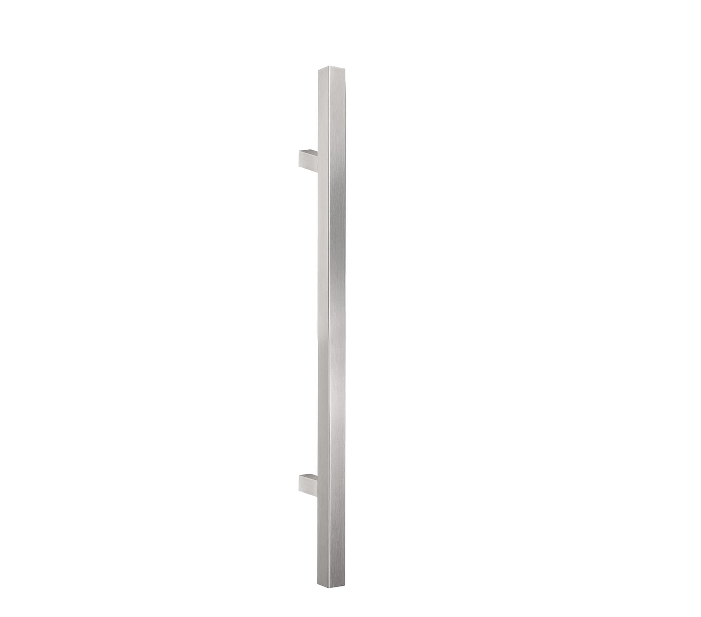 2PZ MANIGLIONE INOX 'TEXAS' 25x25x500 mm, Inter. 300 mm - Colore Inox satinato