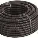 25ML TUBO CORRUGATO CON TIRAFILO NERO Ø 32 mm - rotolo 25 mt