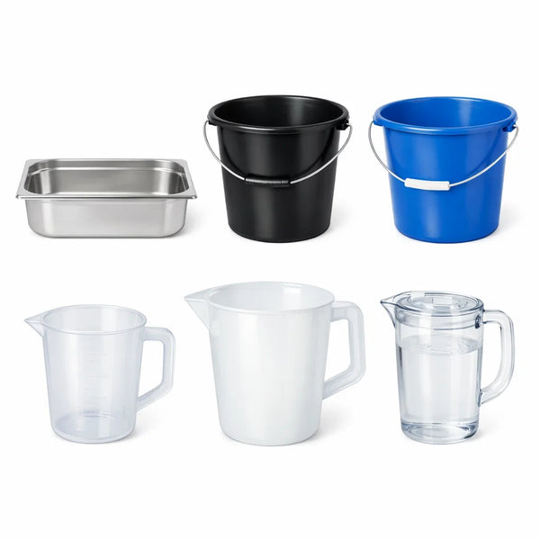 Bacinelle, Secchi e Caraffe